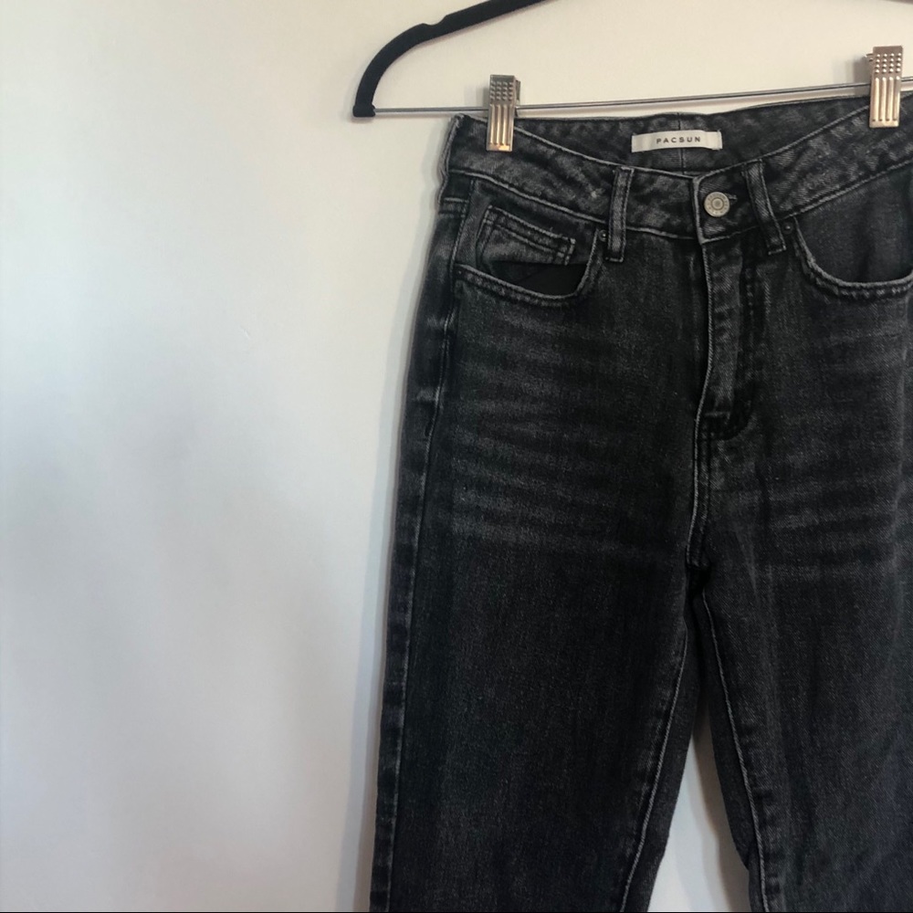 pacsun black mom jeans